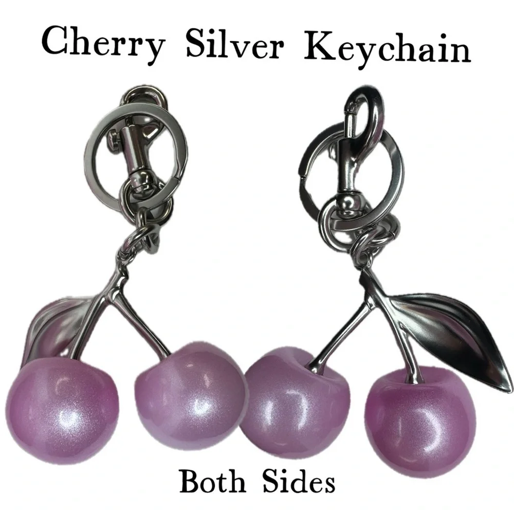 Lavender-Pink Cherry Keychain